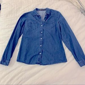 Outback Red from The Limited Chambray Buttondown